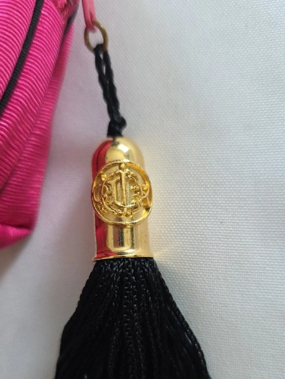 Vintage Rare 80s Authentic Christian Dior Hot Pink Bow & Tassel Lined Bag New
